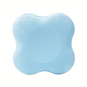 1pair Yoga Knee Elbow Joint Protection Pad; Portable Fitness Exercise Thickened Non-slip Yoga Mat; Yoga Pilates Fitness Equipment For Home Gym Tr (Color: Blue)